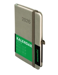 Kalendarz 2026 A6 Memofix TDW oliwkowy - -