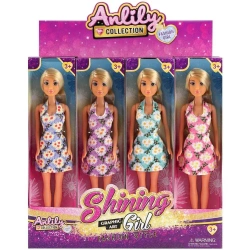 Lalka w sukience kwiaty MIX - Trifox
