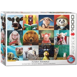 Puzzle 1000 Funny Animals by Lucia Heffernan 6000-5524 - Eurographics