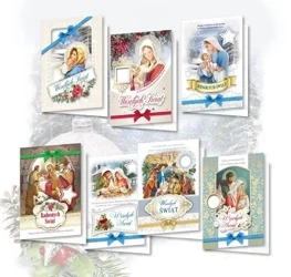 Karnet DL BN z opłatkiem, religia (10szt) MIX - Top Graphic