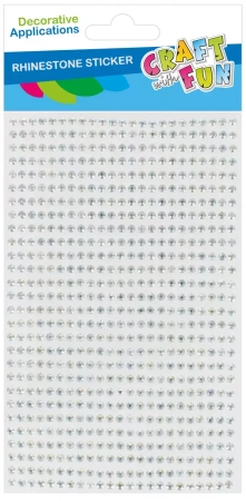 Ozdoba Dekoracyjna Samoprzylepna Kryształki 3mm Op.28szt. Craft with Fun 545873