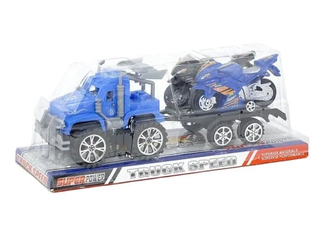 Auto z lawetą i motocyklem - ADAR