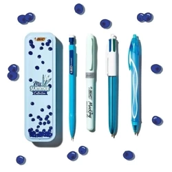 Zestaw niebieski w metalowym pudełku 4 elementy - BIC