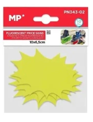Etykiety cenowe fluorescencyjne żółte 100x65mm - MP Main Paper