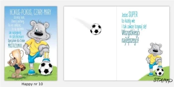 Karnet Happy B6 + koperta wzór nr 10 - Stamp