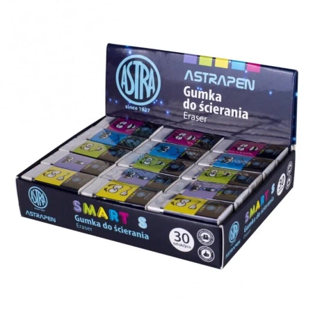 Gumka do ścierania Smart S (30szt) ASTRA - ASTRA papiernicze