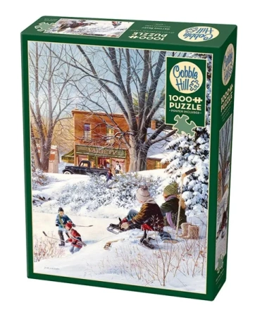 Puzzle 1000 Czas na hokej G3 - Cobble Hill