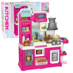 Kuchnia 64el z obiegiem wody różowa - Leantoys