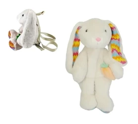 Zabawka dla malucha pluszowy plecak królik - SWEDE