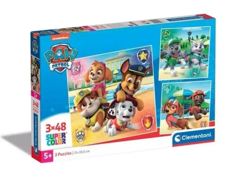 Puzzle 3x48 Super Kolor Psi Patrol - Clementoni