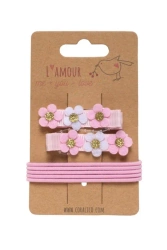 Zestaw klipsy i gumki - Coralico