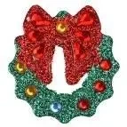 Kryształki samoprzylepne wianki 6szt - Titanum