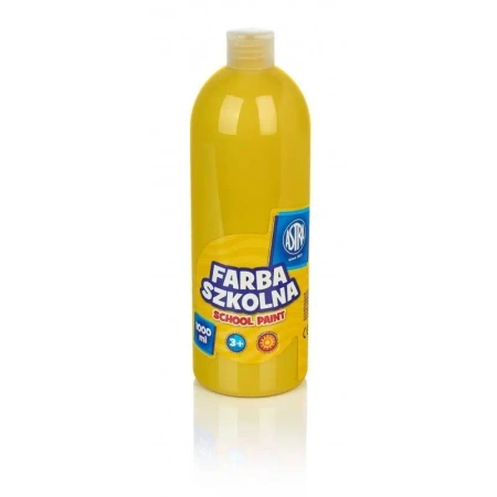 Farba szkolna żółta 1000ml ASTRA - ASTRA papiernicze
