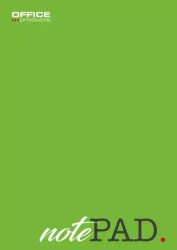Blok biurowy OFFICE PRODUCTS, A5, w kratkę, 50 kart., 60gsm, zielony