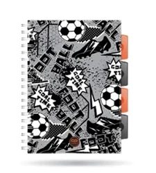 Kołozeszyt A5 100k kratka PP Coolpack grey ball - PATIO