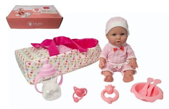 Lalka bobas z akcesoriami w nosidełku - SWEDE