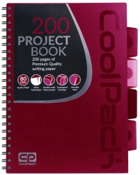 Kołobrulion B5 Coolpack 200 kartek czerwony - PATIO