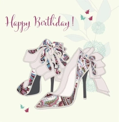 Karnet Swarovski kwadrat CL0508 Urodziny szpilki - Clear Creations