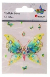 Naklejki foliowe motyl 75x89mm 9szt - Titanum
