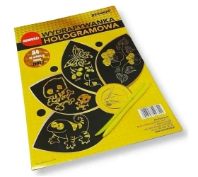 Wydrapywanka hologramowa A4 złota - Penword