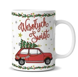 Kubek Premium Q Boże Narodzenie fiat - Kukartka