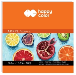 Blok do akrylu ART 15x15cm/10K 360g HAPPY COLOR - GDD