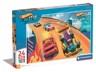 Puzzle 24 Maxi Super Kolor Hot Wheels - Clementoni