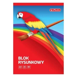 Blok rysunkowy A4/20K biały 80g (20szt) HERLITZ