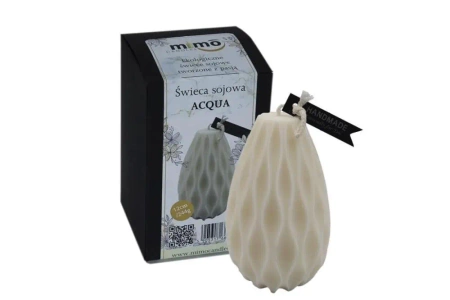 Świeczka naturalna wolnostojąca sojowa Acqua - MiMoCandles