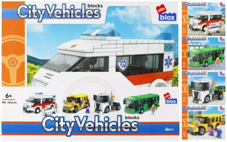 Klocki Konstrukcyjne 211-255 Elementów City Alleblox 525164