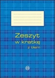 Zeszyt w kratkę z tłem - opracowanie zbiorowe