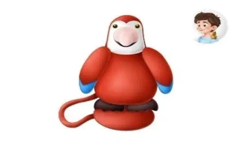 Maskotka na magnes Papuga - MFP