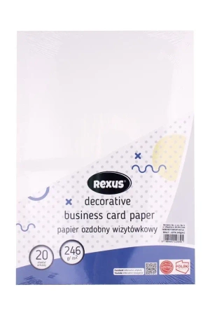 Papier wizytówkowy A4/20K biały Juta - Beniamin