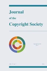 Journal of the Copyright Society, Volume 71(3) - Townsend Gard Elizabeth