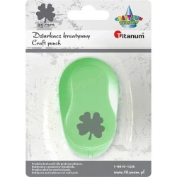 Dziurkacz z motywem Koniczynka czterolistna 25mm - Titanum