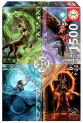 Puzzle 1500 Magia żywiołów Anne Stokes 112859 - Educa