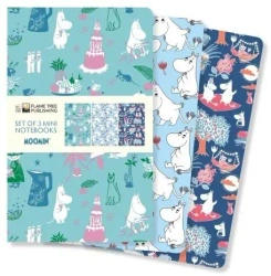 Zestaw 3 notatników MINI Muminki Classics - Flame Tree