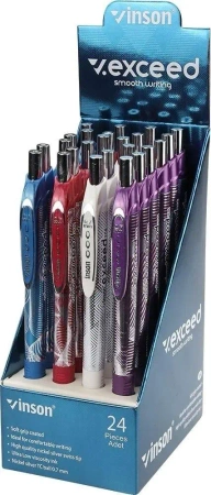 Długopis automat. Exceed 208 niebieski (24szt) - Titanum