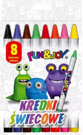 Kredki świecowe, 8 kolorów