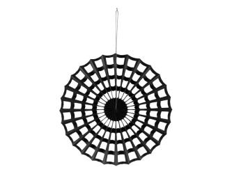 Rozeta dekoracyjna Pajęczyna czarny 50cm - PartyDeco