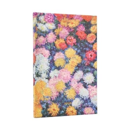 Kalendarz książkowy maxi 2026 Monet's Chrysanthem - Paperblanks