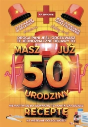 Karnet Urodzinowy z receptą 50 - YEKU