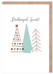 Kartka Boże Narodzenie Choinki..., eko K140 - Cardie