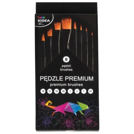 Pędzle premium 8szt KIDEA - DERFORM