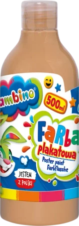 Farba plakatowa cielista 500ml BAMBINO - ST-MAJEWSKI