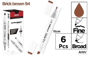 Marker Chromax z 2 końcówk. brick brown 94 (6szt) - Artix