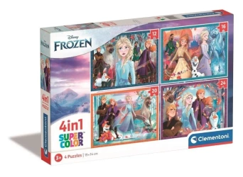 Puzzle 4w1 Super Kolor Frozen - Clementoni