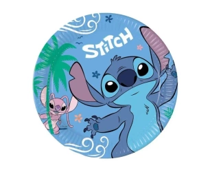 Talerzyki papierowe Stitch & Angel 23cm 8szt - Godan