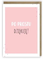 Kartka okolicznościowa, eko koperta Dziękuję K001 - Cardie