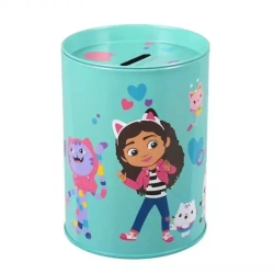 Skarbonka Koci domek Gabi. Metalowa okrągła. - Starpak